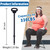 ALEVMOOM Walking Cane with Seat Folding Lightweight, 34 inches 2-in-1 Cane Stool for Adults, Aluminum Walking Stick with Seat, Capacity 330lb Portable Stool for Senior, with Carry Bag-Black