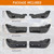 AMSPRAC Mud Flap Delete Compatible with GMC Sierra 1500 2019-2025,Front and Rear Mud Guards Replacement Kit Exterior Accessories,All Weather Mud Flap Protectors,No Cutting,No Drilling,ABS,6PCS
