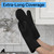 GORILLA GRIP Silicone Oven Mitts, 550F Heat Resistant, 12.5x8.3, Black
