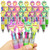 Finpletai Mini Shark Multicolor Pen in One 4-in-1 Bulk Writing Pens Assorted Ink Ballpoint Pens for Ournaling, Writing, Note-Taking, Teacher School Party Office Home (Shark, 12)