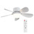 ASALL Socket Fan Light with Remote Control, Portable Small Ceiling Fan with Lights for Bedroom, Kitchen, Living Room, with Dimming Function, 1000 Lumens, Screws into E26/E27, 16.54 Inches Diameter