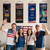Tiamon 4 Pcs Anniversary Banner Patriotic Eagle Flag Porch Sign 1776-2026