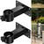 Black Adjustable Metal Deck Railing Patio Umbrella Clamp Mount Bracket