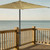 Black Adjustable Metal Deck Railing Patio Umbrella Clamp Mount Bracket