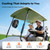 A2C Magnetic Rechargeable Fan for Golf Cart 7.5-Inch, Up to 28Hrs, 10000mAh