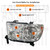 Headlights Assembly With Electronic Level Adjuster For 2007 2008 2009 2010 2011 2012 2013 Toyota Tundra For 08-17 Sequoia Driver and Passenger Side Headlamps Chrome Housing Clear lens(LH&RH)