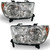 Headlights Assembly With Electronic Level Adjuster For 2007 2008 2009 2010 2011 2012 2013 Toyota Tundra For 08-17 Sequoia Driver and Passenger Side Headlamps Chrome Housing Clear lens(LH&RH)