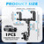 VKQTS 360° Rotation Rear View Mirror Phone Holder,Retractable Car Phone Holder Rear View Mirror Mount for 4.0-7.0" Phones,Unobstructed Rearview Mirrors Phones Holders for Cars,Trucks,SUVs