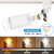 Hiiglxii 3-Color Plug in Track Lighting with Power Cord, 6-Light GU10 Dimmable Track Lighting Kit with Track Rail, Kitchen LED Track Lighting Fixtures Ceiling Wall Spot Light, 13FT Plug Cord, White