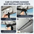 Powerty Heavy Duty 100lb Weight Capacity Truck Clothes Hanger Bar,27.5'' to 64" Wrinkle Adjustable Metal Clothes Rod for Sedans, SUVs, Trucks Cars