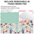 A4 Cute Clipboard Folio with Notepad Clipfolio and Interior Storage, Foldable Nursing Legal Size Clipboards for Work/Kids/Teachers - Wild Flower