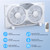 shinic 9" Twin Window Fan Low-Noise Reversible Airflow, 23.5"-37", ETL