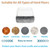 Rectangle Chair Leg Floor Protectors for Hardwood Floors, Clear Silicone Furniture Caps with Felt Pads No Scratch & Noise Rectangle Chair Glides Feet Covers 8 Pack, L (Fit L: 1.3-1.7", W: 0.6-0.8")