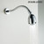 DOUBLUOEG Chrome 11.8 Inches Shower Head with Adjustable Shower Arm, 3 Function Flexible Shower Head for Small Shower Stall High Pressure Shower Head Extension Arm with Flange