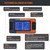 CHINS Monitor with Shunt for Golf Cart, RV, Solar Panel Battery, Widely Applied to 12V/24V/36V/48V Battery, LCD Display Digital Current Voltage Solar Power Meter Multimeter Ammeter Voltmeter