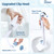 JFNoraiva Toilet Aids for Wiping Bottom – Ideal for People Overweight,Elderly, Disabled and Post Surgery,Innovative Replaceable Clamp Head and 16.5" Handle