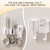 HAVICATO Hair Tool Organizer Wall Mount, Hair Dryer & Curling Iron Storage