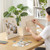 Gueevin 2 Pcs Magnet Board Magnetic Display Stand for Table, White, Small