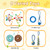 Bhyhok Puppy Play Gym with 8 Hanging Toys, Indoor Activity Gym for Small Dog with Enrichment Interactive Toy Adjustable PVC Frame Training Activity Center Puppies Entertainment, Teething (Yellow)