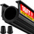 Jin&Bao Garage Door Bottom Rubber Seal 5/16" T-End 16FT & 2 End Plugs Black