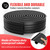 Jin&Bao Garage Door Bottom Rubber Seal 5/16" T-End 16FT & 2 End Plugs Black
