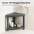 Leafory Shower Foot Rest 14in, HDPE Waterproof Corner Shower Stool for Shaving Legs with Storage Shelf for Inside Small Shower Spaces, Bathroom Step Stool, Easy Assembly