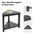Leafory Shower Foot Rest 14in, HDPE Waterproof Corner Shower Stool for Shaving Legs with Storage Shelf for Inside Small Shower Spaces, Bathroom Step Stool, Easy Assembly