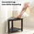 Leafory Shower Foot Rest 14in, HDPE Waterproof Corner Shower Stool for Shaving Legs with Storage Shelf for Inside Small Shower Spaces, Bathroom Step Stool, Easy Assembly