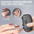3-in-1 Upgraded Electric Nail Clipper,Nail clippersl with Polishing,Automatic Electric Nail Clipper with LED Light&Nail Scraps Storage for Women (Black)