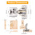 Luokim 2-Pack 1/2 Inch Overlay Soft Close Cabinet Hinges with Clip-On Plate