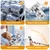 Luokim 2-Pack 1/2 Inch Overlay Soft Close Cabinet Hinges with Clip-On Plate