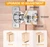 Luokim 2-Pack 1/2 Inch Overlay Soft Close Cabinet Hinges with Clip-On Plate