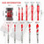 NORTOOLS Diamond Drill Bits Set 10PCS, Tile Drill Bits 3/16”1/4”5/16” 3/8”1/2” with Hex Shank for Porcelain,Tile,Ceramic,Glass,Granite,Concrete,Masonry,Built-in Cooling Wax