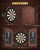 Yirinatek Sisal Dart Board Cabinet Sets, Decorative Dart Boards for Adults