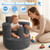 Baby Seats for Infants for Sitting Up 3-24 Months, Sponge Portable Baby Chair for Learning to Sit, Back Support Floor Seat with Seat Belt