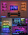 EZVALO 80RGB Color Changing Under Cabinet Lighting, Led Shelf Lights