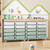 TOOLF 10 Drawer Rolling Cart, Craft Organizer with Mobile Storage Green
