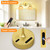 OUTON 2 Light Bathroom Wall Lights, Rechargeable Battery Operated Wall Sconce with Tulip Glass Lampshade, Remote, Touch Control, Dimmable, 8000mAh Battery, Wall Lamp for Mirror Living Room, Orange