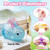 4PCS Glitter Stress Ball, Rabbit Slow-Rise Fidget Toys for Kids Adults