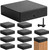 10 Pcs 4 x 4 Post Caps Fits for 3.5" x 3.5", Black Flat