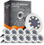 INCX Solar Lights Outdoor Waterproof, Cold White, 12 Pack Ground Lights