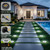 INCX Solar Lights Outdoor Waterproof, Cold White, 12 Pack Ground Lights