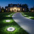 INCX Solar Lights Outdoor Waterproof, Cold White, 12 Pack Ground Lights