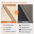 Chngeary Natural Sisal Cat Scratcher Bed with Hammock – Solid Wood Furniture Style, Extra Large Cat Lounger & Scratch Pad for Indoor Cats, Protects Furniture