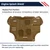 Promrmr Aluminum-Magnesium Alloy Engine Splash Shield Guard for Ford Focus ST RS/C-Max 2013-2018 Lightweight Heavy-Duty Skid Plate w/Extended Cover, Service Holes & Vent Design - Rustproof