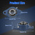 543045052 2 Pack Pillow Block Bearing Set Fit for Husqvarna FS400