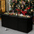 68" Extra Large Waterproof Outdoor Cushion Storage Bag, Heavy Duty Patio Furniture Cover with Zipper & Handles for Chair Cushions, Christmas Tree Storage, Pool Decor & Moving, Black/Beige (Black)