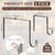 FIZZBOP Adjustable Outdoor Light Hooks, 4pcs No Drill Metal Hangers for 6-11 Inch Concrete Wall Cinder Block Fences Brick Walls Hangers Outside Hanging Rope Lights Cable Cord Holders Organizer
