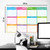 Large 1 Years Dry Erase Calendar for Wall 12 Month Wall Undated Laminated Whiteboard Big Calendar 59" x 37" Blank Monthly Planner Reusable Yearly Wall Calendar Task Organizer for Office School Home (Fold Package)
