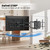 BEISHI Long Arm TV Wall Mount,Corner TV Wall Mount for 37-75 Inch TVs